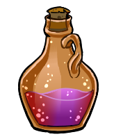 A small icon of a bottle with purple liquid